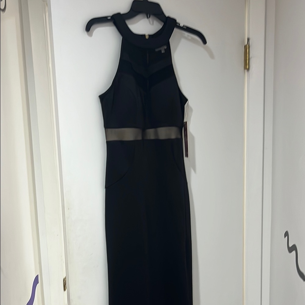 Black dress long